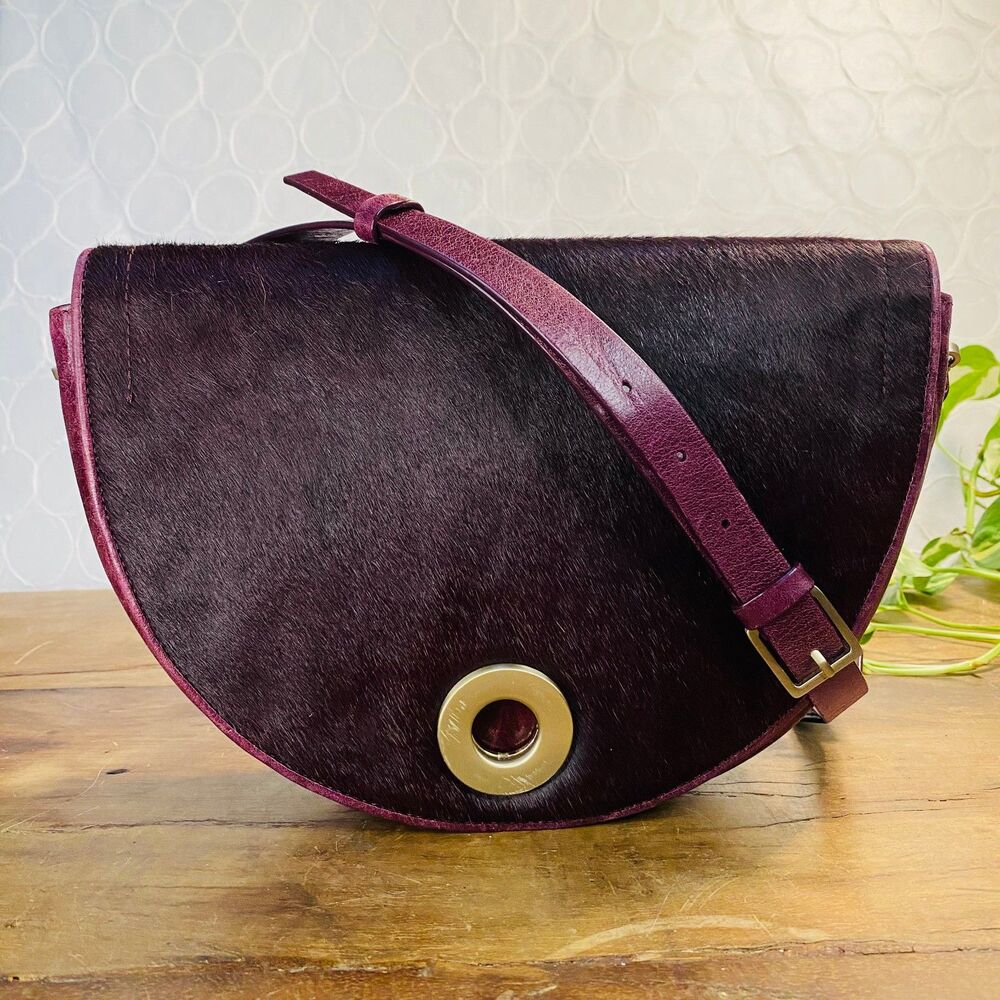 Halston Heritage Double Flap Saddle Bag